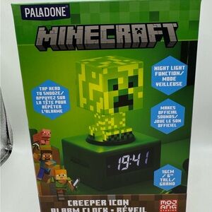 Minecraft Creeper Alarm Clock - Vibrant Green